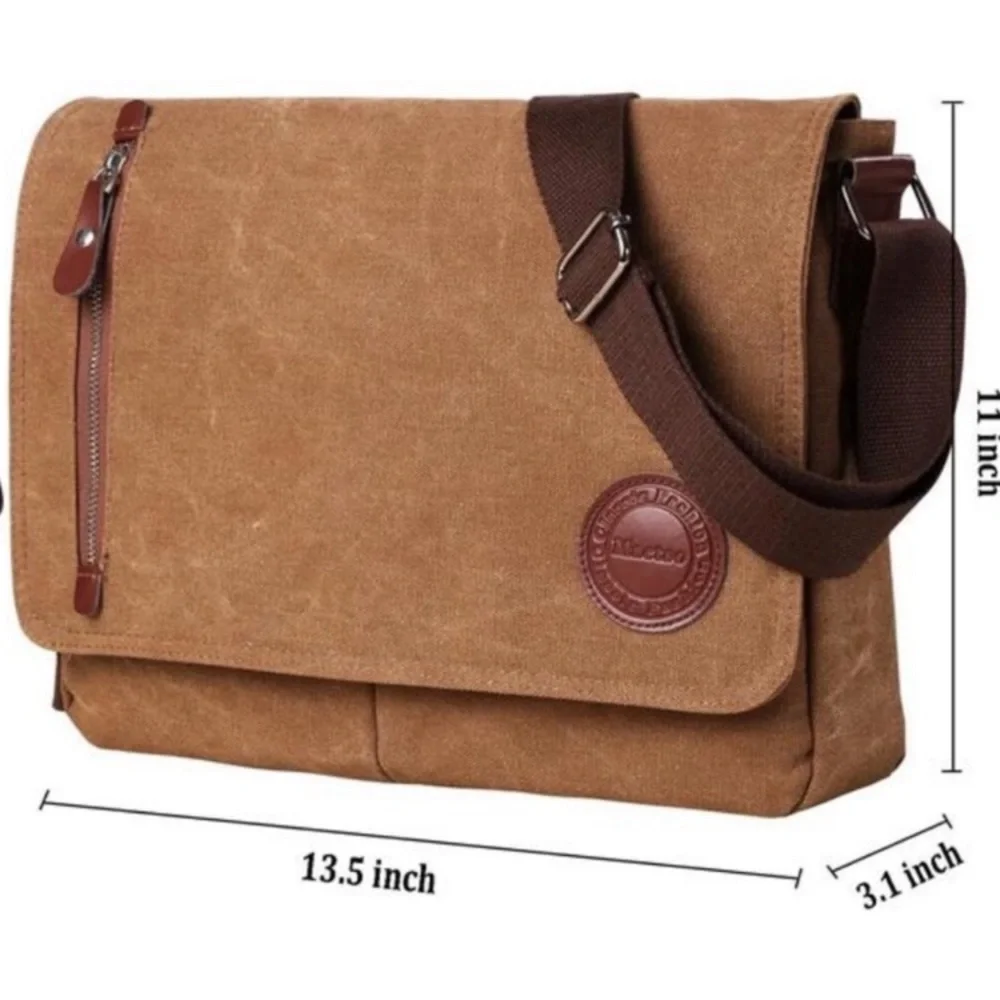 Crossbody Bag for Men Vintage Coffee NEW